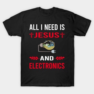 I Need Jesus And Electronics T-Shirt